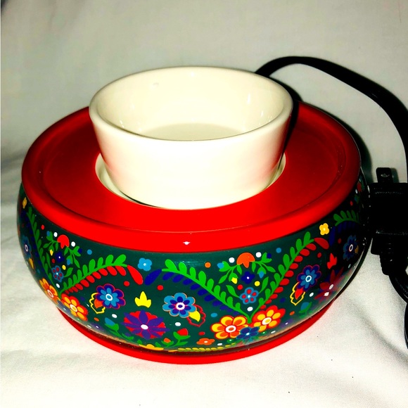 Scentsy Wax Warmer Calaca Mexican Day of the Dead Skull Original Box Spatula - Picture 4 of 7